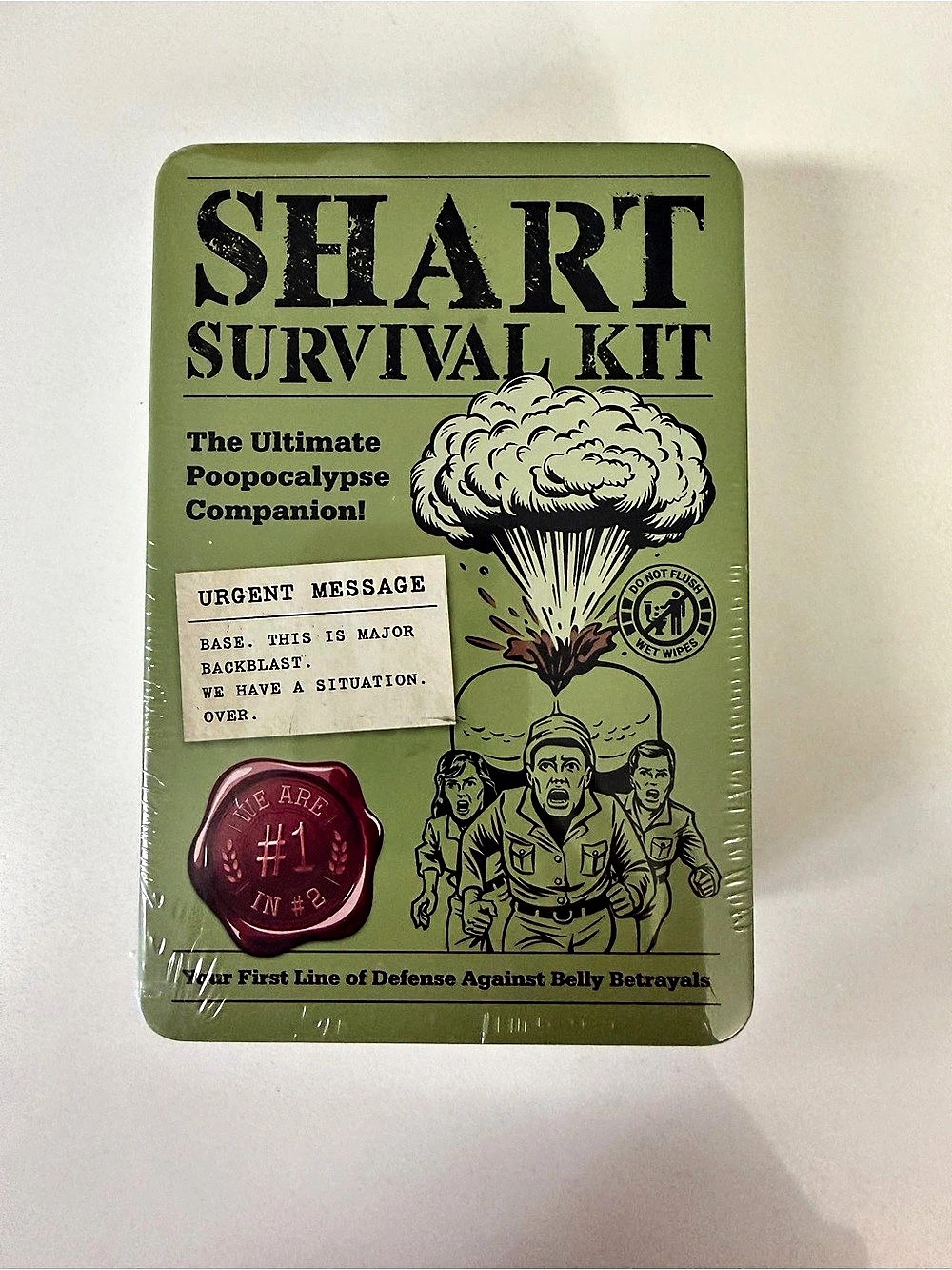 Witty Yeti Shart Survival Kit Novelty Survival Kit Green